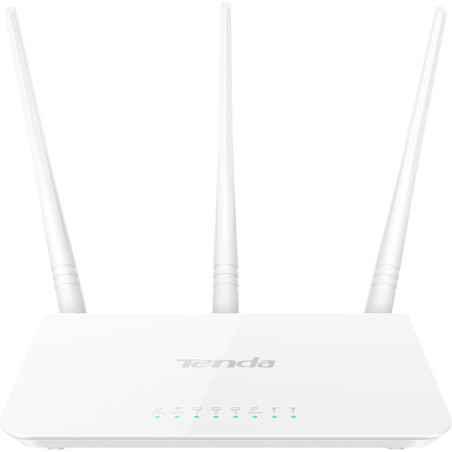 ROUTER TENDA wireless 300Mbps- 3 porturi 10/100Mbps- 3 antene externe- F3 45505349 timbru verde 1 leu) - 474965
