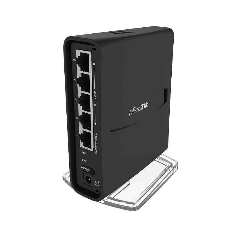 ROUTER MIKROTIK- hAP ac2- wireless- 1200 Mbps- porturi Gigabit x 5- antena interna x 2- USB pt 3G/4G- dual band- RBD52G-5HacD2Hn