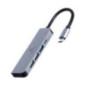 DOCKING Station Gembird universal-5-in-1- conec PC USB Type C- USB-C x 1- USB-A 31 x 1- USB-A 20 x 2- HDMI x 1- PD 87W- argintiu