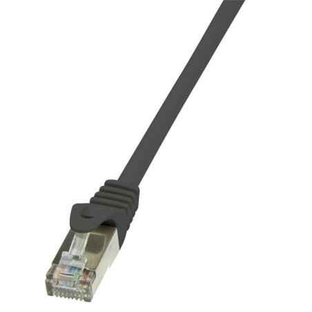 PATCH CORD FTP LOGILINK Cat6- cupru-aluminiu- 025 m- negru- AWG26- ecranat CP2013Stimbru verde 008 lei)