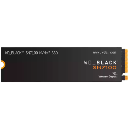 SSD WD Black SN7100 1TB M2 2280 PCIe Gen4 x4 NVMe- Read/Write: 7250/6900 MBps- IOPS 1000K/1400K- TBW: 600 WDS100T4X0E-00CJA0