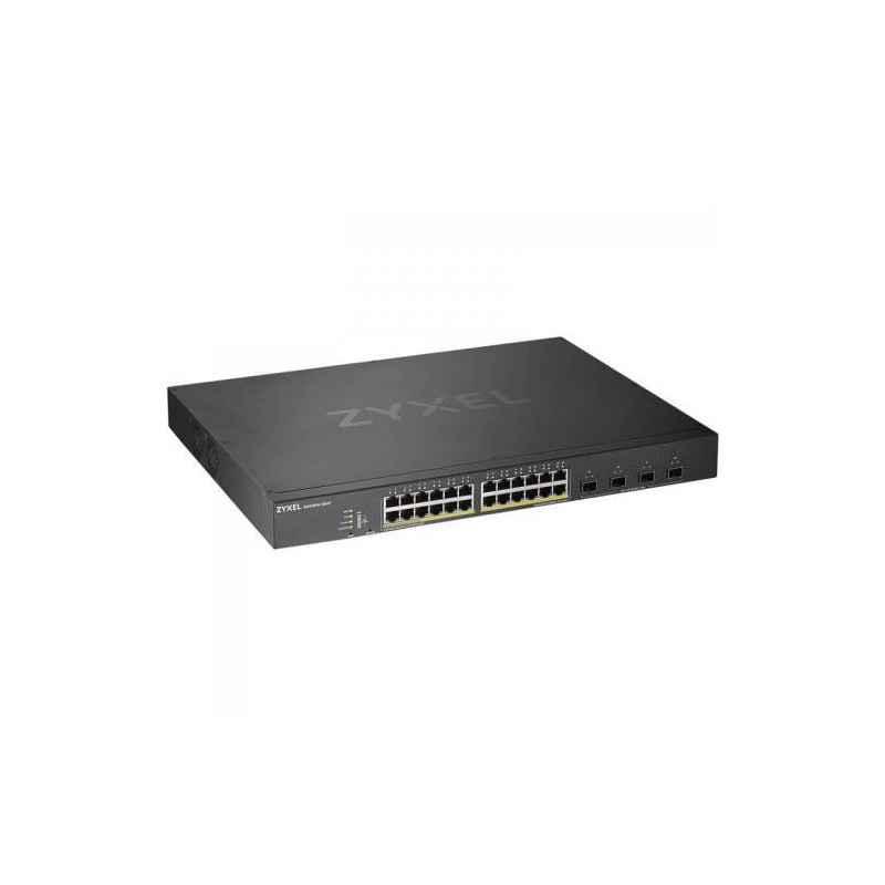 SWITCH ZYXEL- porturi Gigabit x 24- SFP x 4- managed- rackabil- carcasa metalica- XGS1930-28-EU0101Ftimbru verde 2 lei)