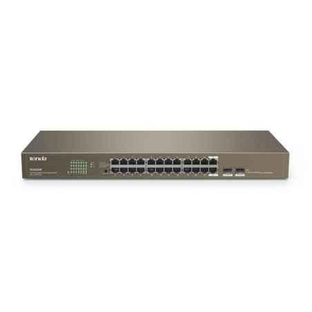 SWITCH Tenda 24 porturi Gigabit 2 porturi SFP- carcasa metalica rackabil- TEG1024Ftimbru verde 2 lei)