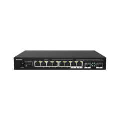 SWITCH Tenda fara management 8 porturi Ethernet 2-5 Gbps ?i 2 sloturi SFP 2-5 Gbps- carcasa metalica- rackabil TEM2010Ftimbru ve
