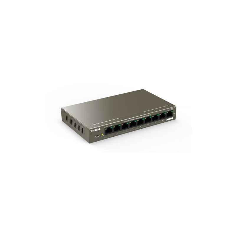 SWITCH PoE Tenda fara management 9-Porturi 10/100 Mbps cu 8-Porturi PoE- IEEE 8023af- carcasa metalica- rackabil TEF1109P-8-102W