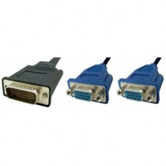 Cablu DMS-59 tata 59 pini - 2x VGA tata - 0.3 m