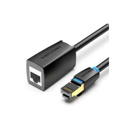 Cablu prelungitor SFTP Vention- RJ-45M) la RJ-45T)- 2m- 40 Gbps- ecranat- 26AWG- cupru- negru- IKHBHtimbru verde 008 lei) - 6922