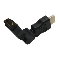 ADAPTOR video LOGILINK- HDMIT) la HDMIM)- conectori auriti- rezolutie maxima 4K3840 x 2160) la 30 Hz- pliabil la 270 grade- negr