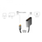 CABLU video LOGILINK- adaptor USB 31 Type-CT) la HDMIT)- 18m- rezolutie maxima 4K UHD3840 x 2160) la 60 Hz- conectori auriti- al
