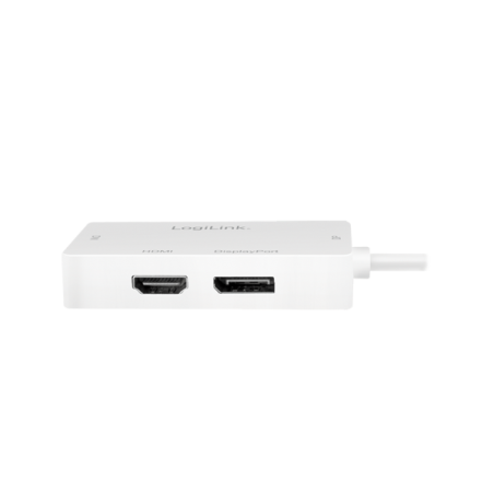 CABLU video LOGILINK- adaptor mini DisplayPortT) 12 la HDMIM) DVIM) DisplayPortM)- 015m- rezolutie maxima 4K UHD3840 x 2160) l