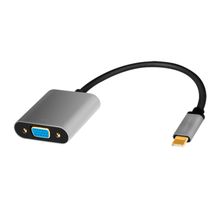 ADAPTOR video LOGILINK- adaptor USB-CT) la VGAM)- 015m- conectori auriti- rezolutie maxima Full HD2048 x 1536)- aluminiu- dublu