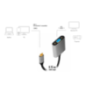 ADAPTOR video LOGILINK- adaptor USB-CT) la VGAM)- 015m- conectori auriti- rezolutie maxima Full HD2048 x 1536)- aluminiu- dublu