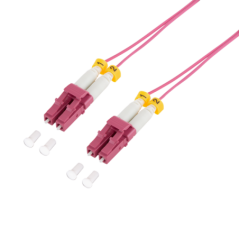 PATCH CORD Fibra Optica LOGILINK OM4 50/125- multimode- LC/UPC-LC/UPC- LSZH- 2 m- super-slim- violet- FS4LC02timbru verde 008 le