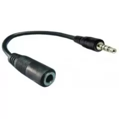 Cablu jack tata 2.5 mm stereo - jack mama 3.5 mm, stereo - 0.1 m