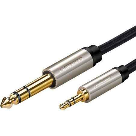CABLU audio Ugreen- AV127 TRS jack 35 mmT) la jack 635 mmT)- lungime 2m- gri 10628timbru verde 018 lei) - 6957303816286