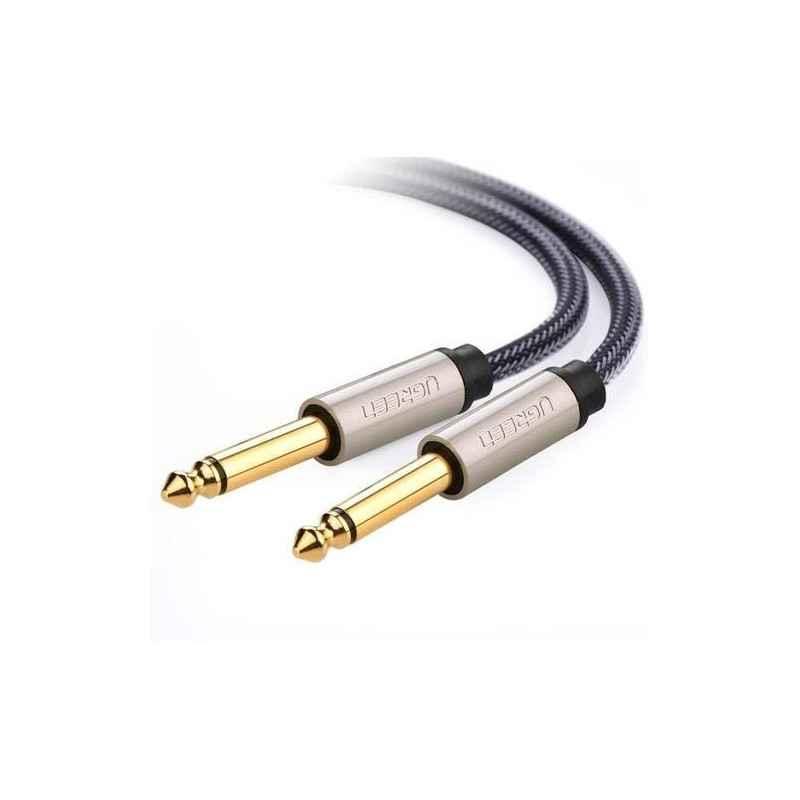 CABLU audio Ugreen- AV128 TRS jack 65 mmT) la jack 65 mm(T)- lungime 2m- gri 10638timbru verde 018 lei) - 6957303816385
