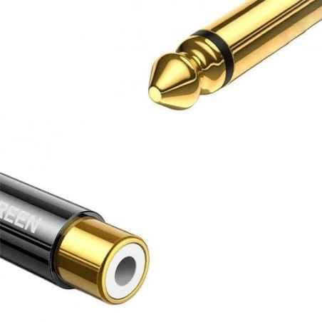 ADAPTOR audio Ugreen- AV169 635 mmT) la RCAM)- auriu 80731 - 6957303887316
