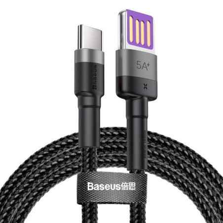 CABLU alimentare si date Baseus Cafule HW- Fast Charging Data Cable pt smartphone- double side USB la USB Type-C 40W- braided- 1