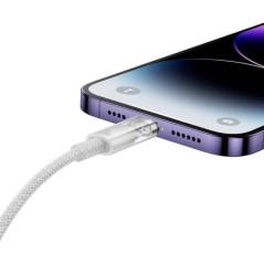 CABLU alimentare si date Baseus Explorer- Fast Charging Data Cable pt smartphone- USB la Iphone Lightning 20W- 1m- control intel