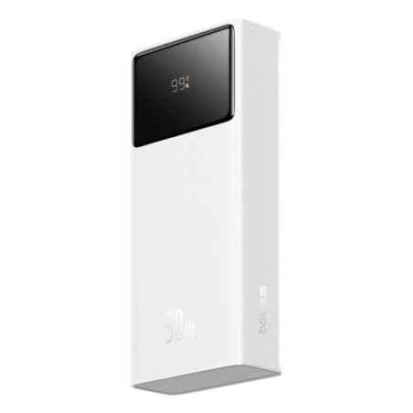 POWER BANK Baseus Star-Lord Digital- display- capacitate 20000mAh- 30W- 2 x USB, 1 x USB Type-C- total 5V/3A- alb- P10022904213-