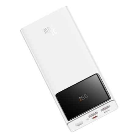 POWER BANK Baseus Star-Lord Digital- display- capacitate 20000mAh- 30W- 2 x USB, 1 x USB Type-C- total 5V/3A- alb- P10022904213-