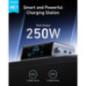 Alimentator retea Anker- Prime- 250W- PowerIQ 40- 4 x USB-C- 2 x USB-A- afisaj LCD 226 inch- argintiu- A2345341timbru verde 018