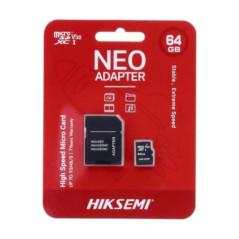 CARD MicroSD HIKSEMI- 64 GB- MicroSDXC- clasa 10- standard UHS-I U1- include adaptor SD HS-TF-C1/64G/adaptertimbru verde 003 lei