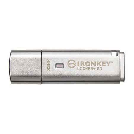 32GB IronKey Locker Plus 50 AES Encrypted- USBtoCloud- IKLP50/32GBtimbru verde 003 lei)