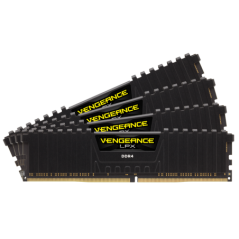 Memorie DDR Corsair DDR4 64 GB- frecventa 2400 MHz- 16 GB x 4 module- radiator- CMK64GX4M4A2400C14