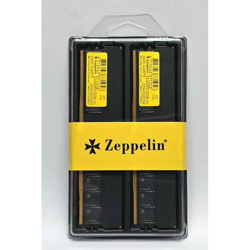 Memorie DDR Zeppelin- DDR5 64GB frecventa 5600 Mhzkit 2x 32GB) dual channel kit retail) ZE-DDR5-64G5600-KIT