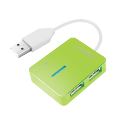 HUB extern LOGILINK- porturi USB: USB 20 x 4- conectare prin USB 20- Smile- verde- UA0138timbru verde 018 lei)