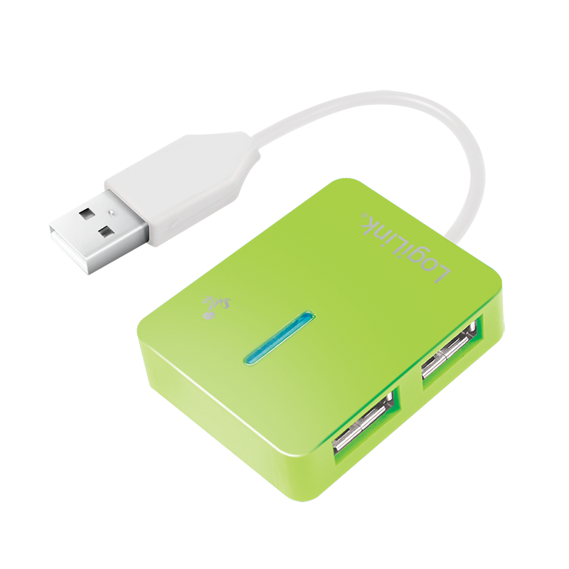HUB extern LOGILINK- porturi USB: USB 20 x 4- conectare prin USB 20- Smile- verde- UA0138timbru verde 018 lei)
