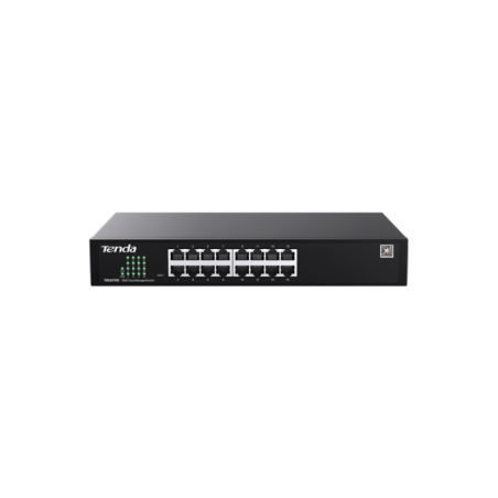 SWITCH TENDA managed- 16 porturi gigabit RJ-45- management Tenda CloudFi- metalic TEG2216D timbru verde 2 lei)