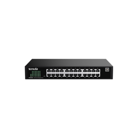 SWITCH TENDA managed- 24 porturi gigabit RJ-45- management Tenda CloudFi- metalic TEG2224D timbru verde 2 lei)