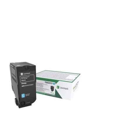 Toner Original Lexmark Cyan- 75B20C0- pentru CS727-CS728-CX727- 10K-timbru verde 12 lei) - 75B20C0