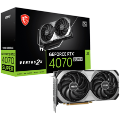 PLACI VIDEO MSI Nvidia GeForce RTX 4070 SUPER 12G VENTUS 2X OC12GB GDDR6X/192bit- 3xDP- 1xHDMI- 1x 12VHPWR) RTX 4070 SUPER 12G V