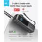 POWER BANK Anker 25000 mAh- 165W 2 x cablu USB-C incorporat- 3 x USB-Cmax 100W per port)- 1 x USB-Amax 30W)- afisaj LED- 595g- g