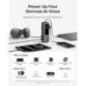 POWER BANK Anker 25000 mAh- 165W 2 x cablu USB-C incorporat- 3 x USB-Cmax 100W per port)- 1 x USB-Amax 30W)- afisaj LED- 595g- g