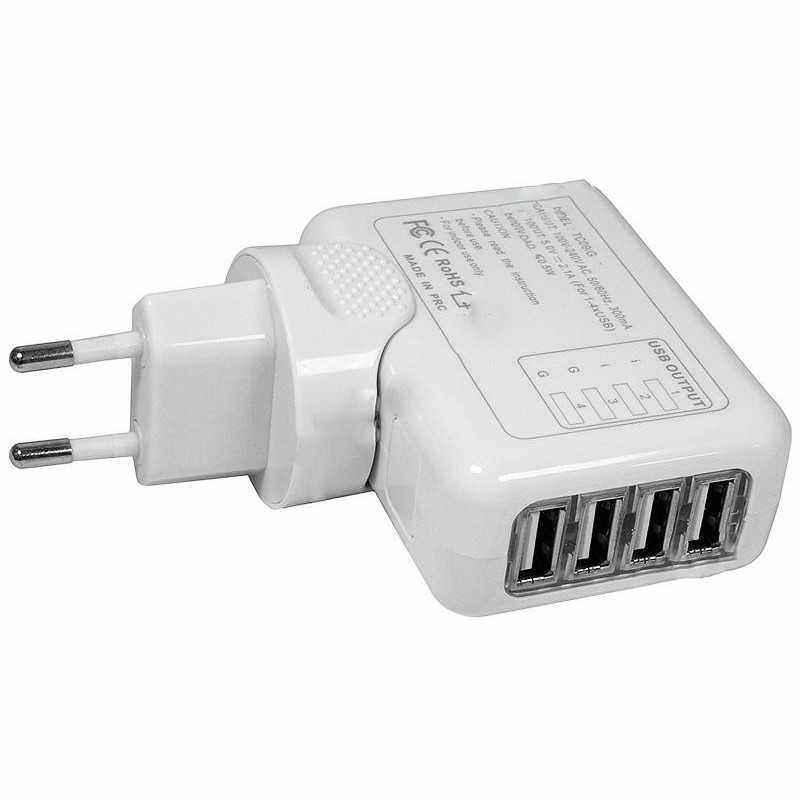 Sursa de alimentare 220V - 5V/2.1A - 4xUSB A mama