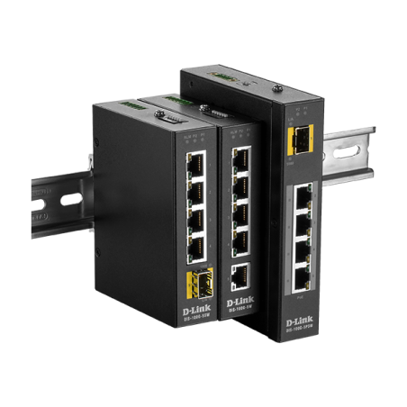 SWITCH D-Link PoE unmanaged- 4 x 100/1000 RJ45 PoE- 1 x 100/1000 slot SFP- 120 W buget PoE- carcasa metalica