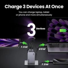 INCARCATOR retea Ugreen- Nexode X757 Quick Charge 100W GaN- 1 x USB- 2 x USB Tpe-C- include cablu USB Type-C la USB Type-C 240W