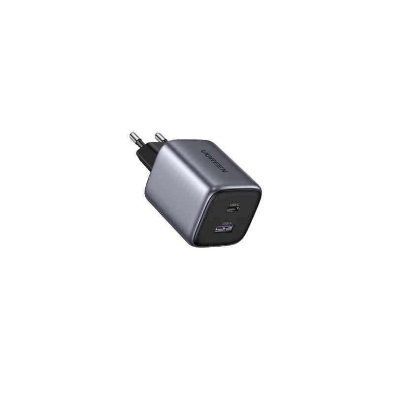 INCARCATOR retea Ugreen- Nexode CD350 Quick Charge 35W GaN- 1 x USB- 1 x USB Tpe-C- gri 15539timbru verde 018 lei) - 69418762153