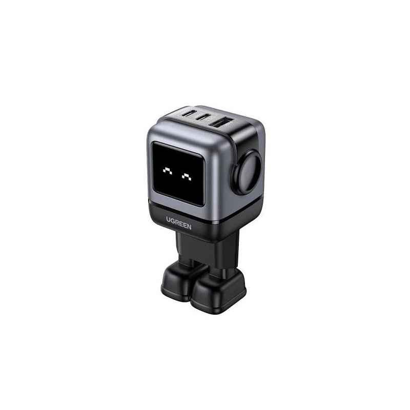 INCARCATOR retea Ugreen- Nexode CD361 Quick Charge 65W GaN- 1 x USB- 2 x USB Tpe-C- gri 25685Btimbru verde 018 lei) - 6941876236