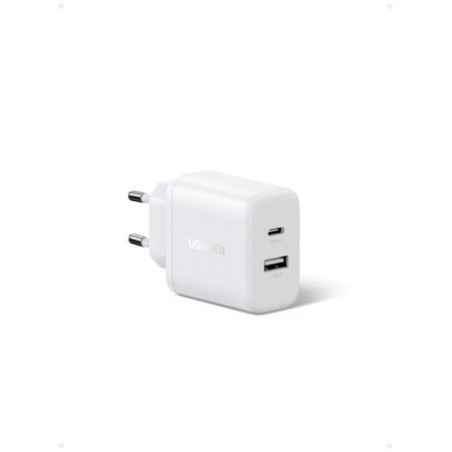 INCARCATOR retea Ugreen X227 Quick Charge 20W- 1 x USB- 1 x USB Tpe-C- alb 45310timbru verde 018 lei) - 6941876243105