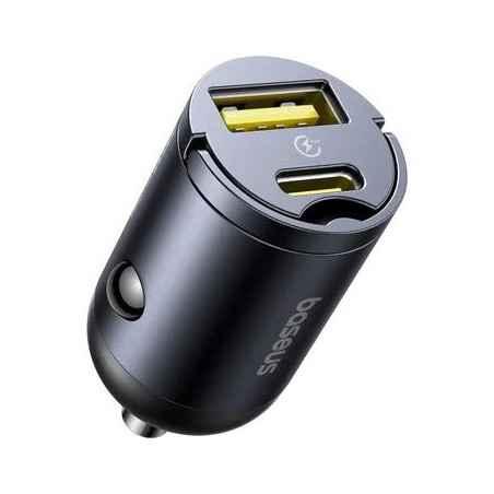 INCARCATOR auto Baseus Tiny Star- Quick Charge 30W- 1 x USB Type-C 12V/25A- negru C00035001121-00timbru verde 08 lei) - 69321726
