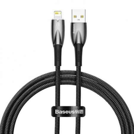 CABLU alimentare si date Baseus Glimmer- Fast Charging Data Cable pt smartphone- USB la Iphone Lightning- 1m- negru CADH000201ti