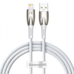 CABLU alimentare si date Baseus Glimmer- Fast Charging Data Cable pt smartphone- USB la Iphone Lightning- 1m- alb CADH000202timb