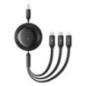 CABLU alimentare si date Baseus Free2Draw- Fast Charging Data Cable pt smartphone- retractabil- USB la Micro-USBLightning USB