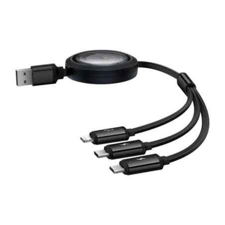CABLU alimentare si date Baseus Free2Draw- Fast Charging Data Cable pt smartphone- retractabil- USB la Micro-USBLightning USB