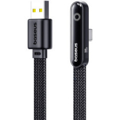 CABLU alimentare si date Baseus MVP- Fast Charging Data Cable pt smartphone- USB la USB Type-C 100W- braided- 1m- negru P1038250